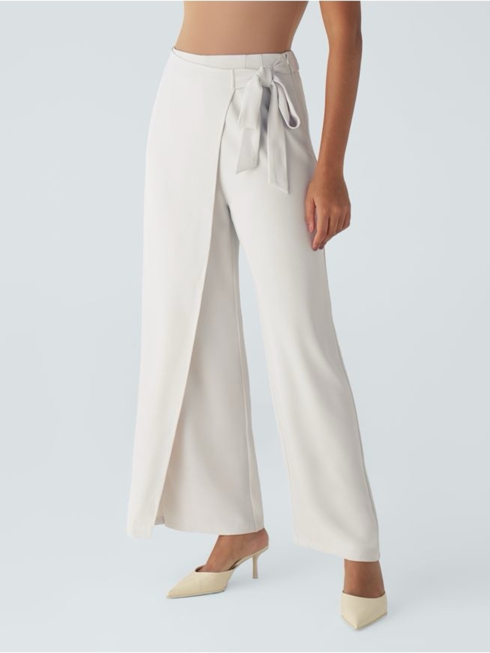 Halara Halara Flex™ High Waisted Tie Side Wide Leg Work Pants XS Tall NWT - Picture 5 of 15